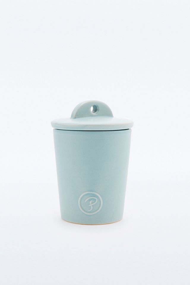 Paddywax Fig and Olive Ceramic Candle in Pastel Blue Urban Outfitters UK