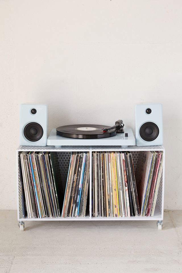 EP-33 Glossy Blue Bluetooth Turntable with Speakers #1
