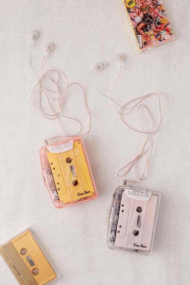 Clear Pink Cassette Tape Player #2
