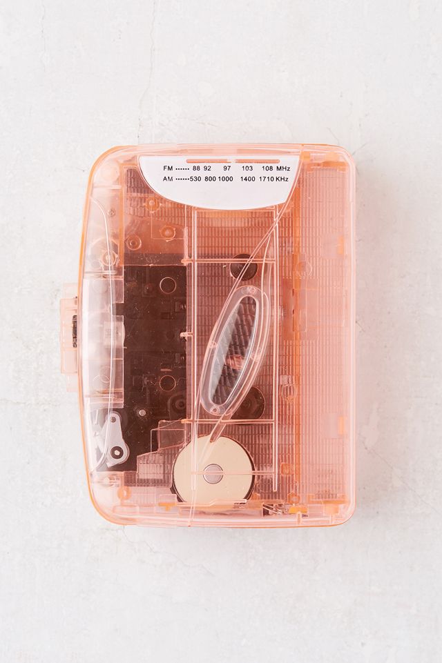 Clear Pink Cassette Tape Player #3