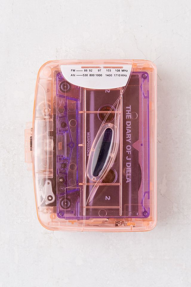 Clear Pink Cassette Tape Player #4