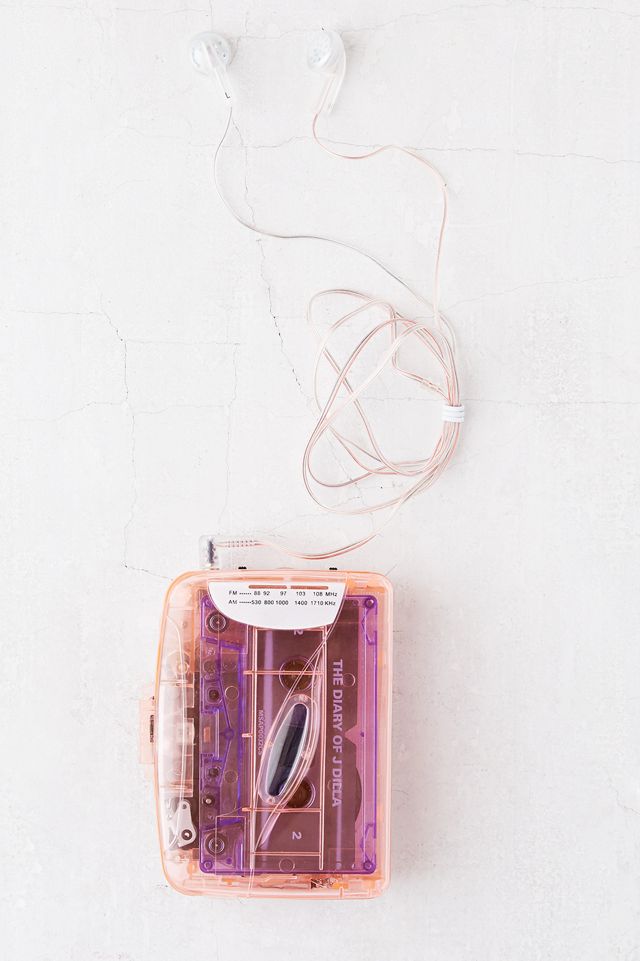 Clear Pink Cassette Tape Player #5