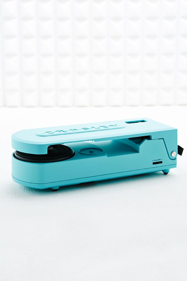 Crosley Revolution Portable Turntable in Spearmint Blue EU Plug