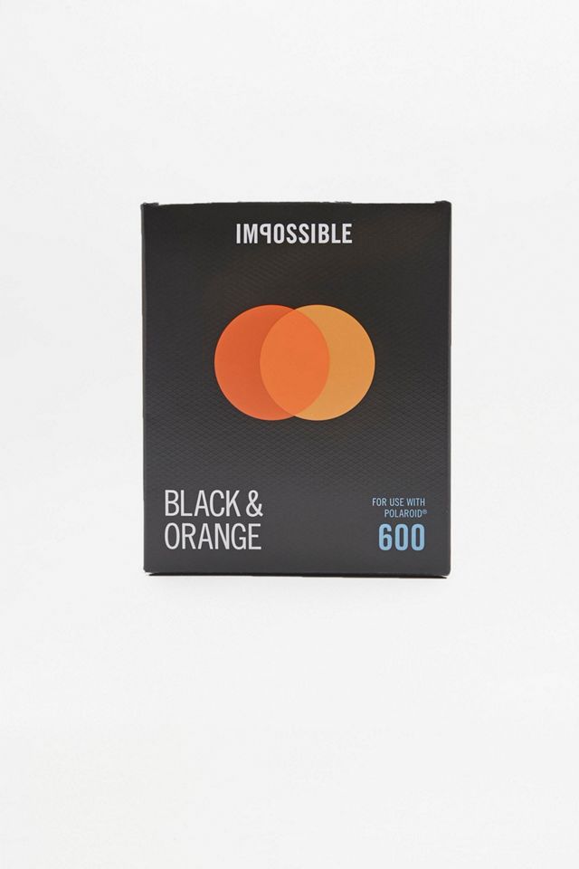 Impossible Duochrome Black & Orange Polaroid 600 Instant Film