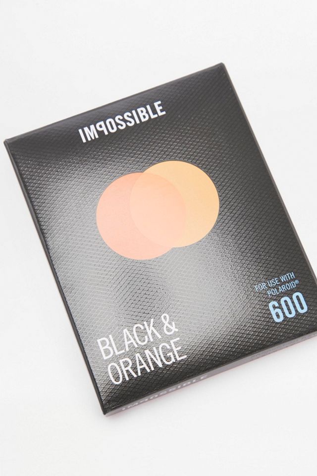 Impossible Duochrome Black & Orange Polaroid 600 Instant Film #1