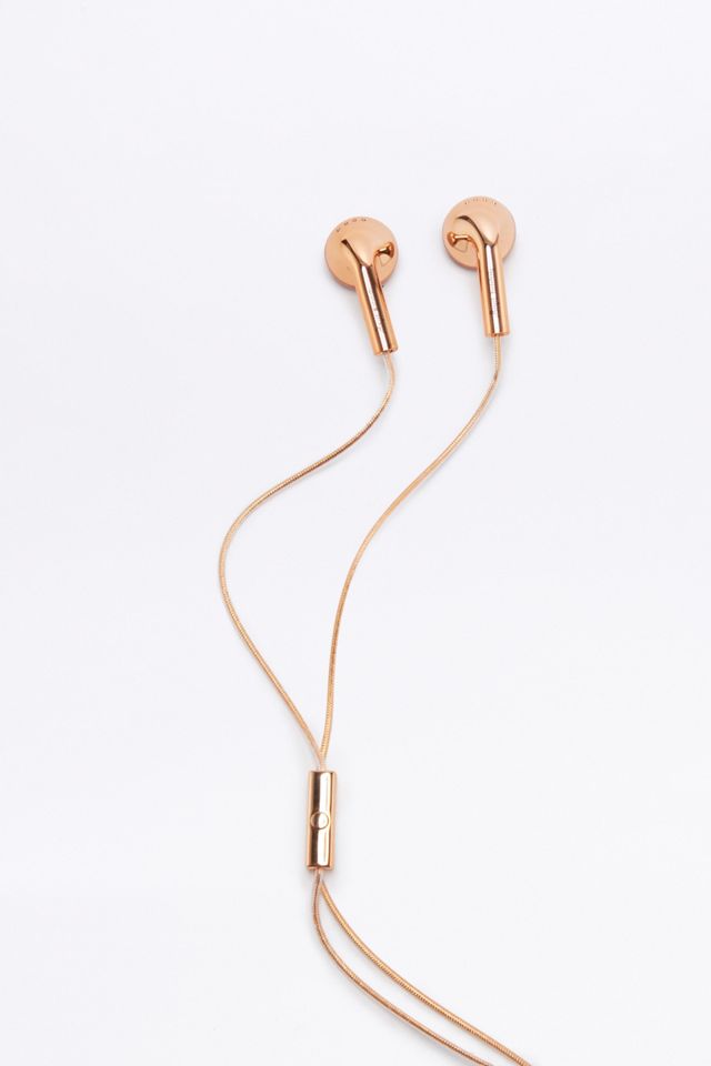 Happy Plugs Rose Gold Earbud Headphones #1