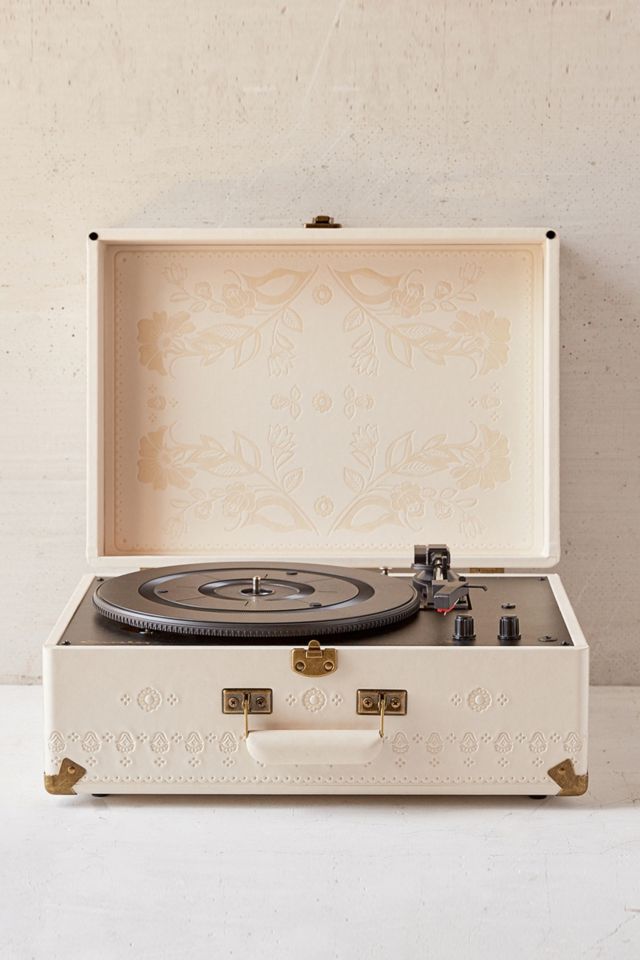 Crosley X UO AV Room Embossed Portable USB Vinyl Record Player | Urban  Outfitters UK