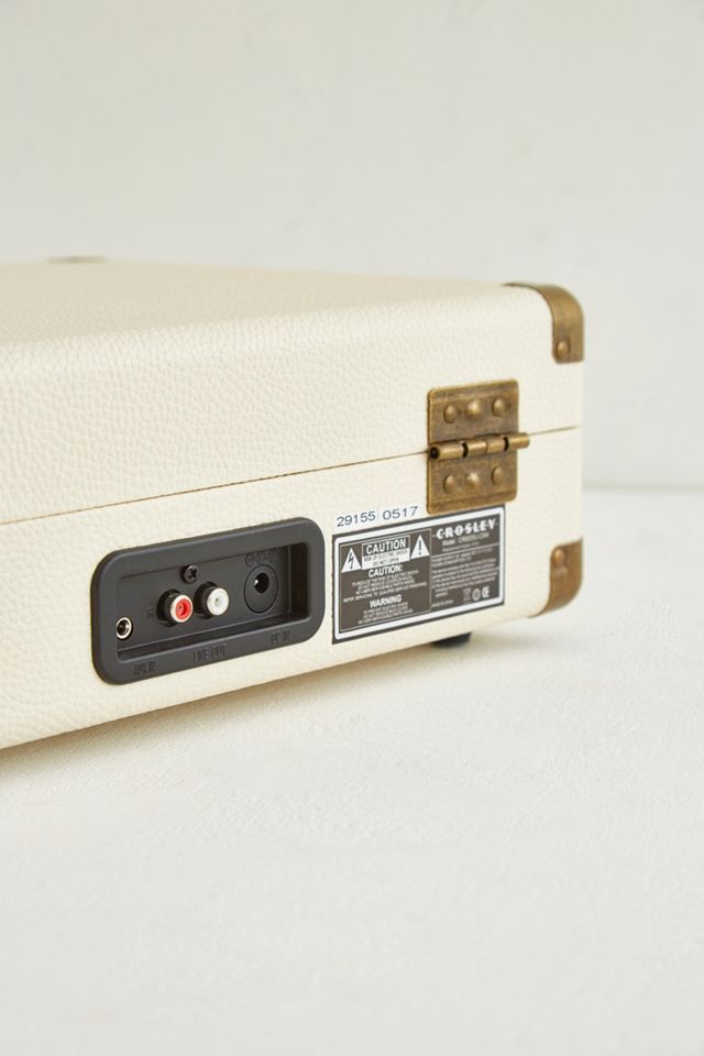 Crosley Cruiser Pebbled Cream Bluetooth Vinyl Record Player #4