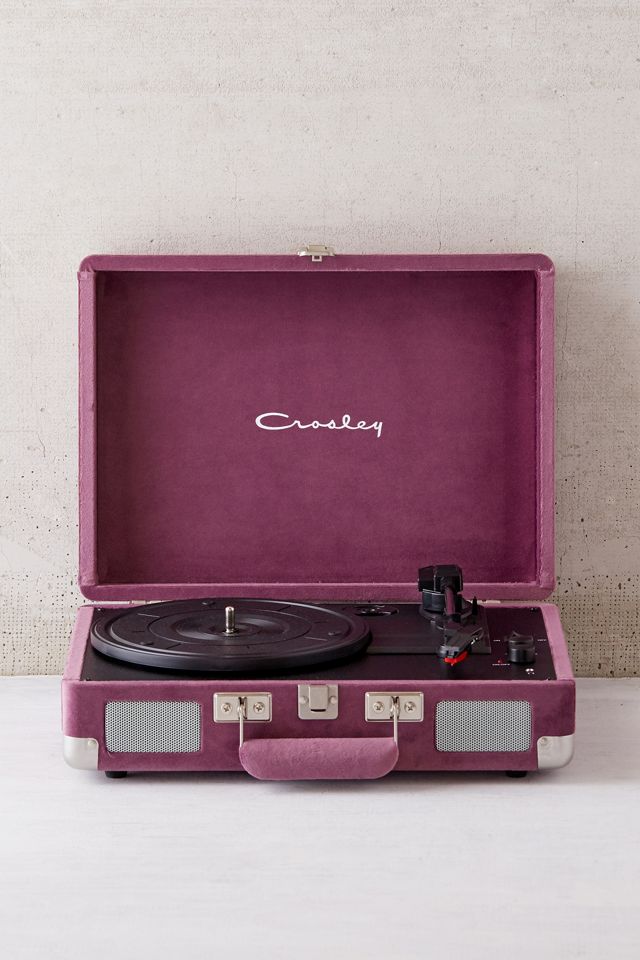 Crosley X UO Purple Velvet Cruiser Bluetooth Vinyl Record Player