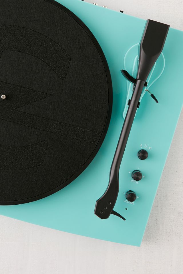 Crosley T100 Turquoise Vinyl Record Player with Speakers #1