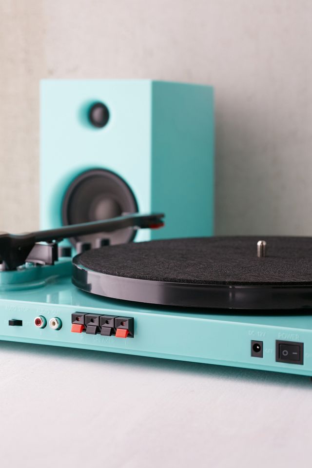 Crosley T100 Turquoise Vinyl Record Player with Speakers #5