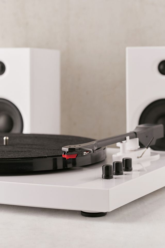 Crosley T100 White Bluetooth Vinyl Record Player with Speakers #3
