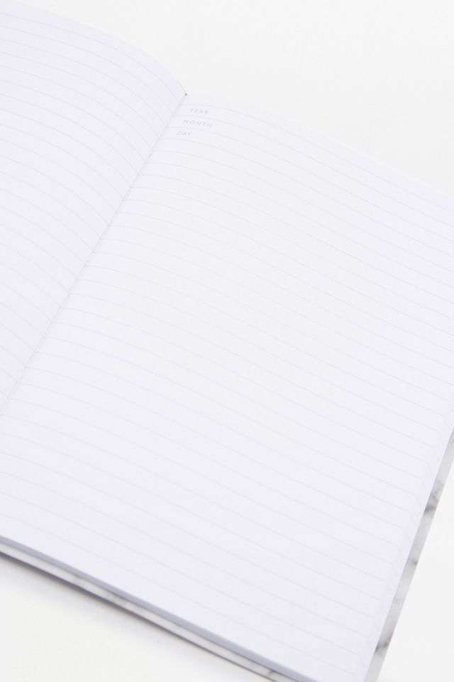 Ohh Deer White Marble Notebook #4