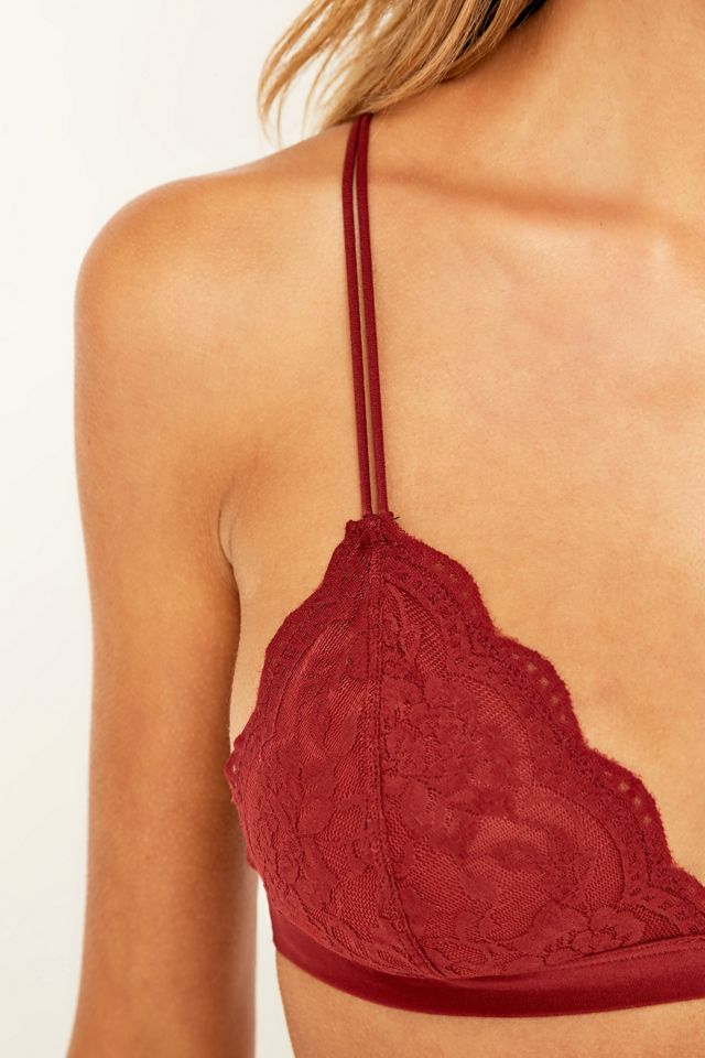 Rust Lace Triangle Bra #2