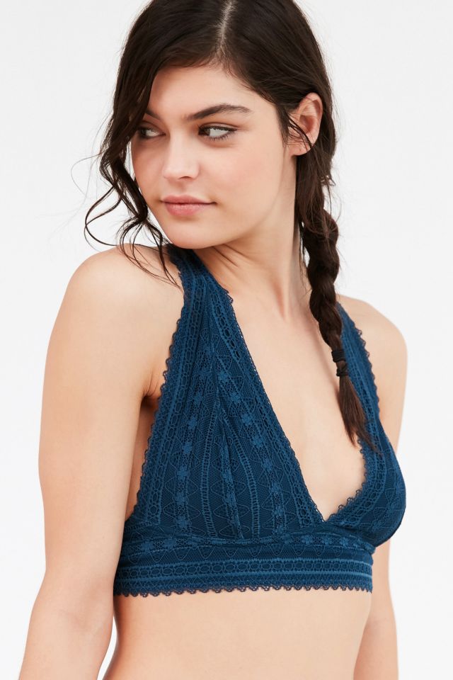 URBAN OUTFITTERS Lace Accent Halter TOP Bralette * S