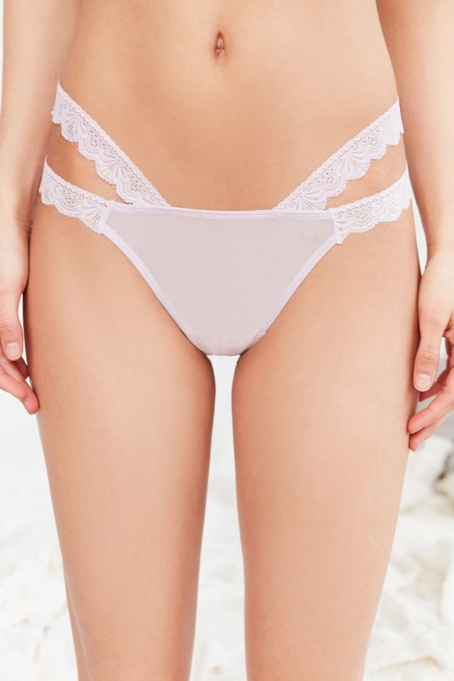 String en voile et lanières en dentelle #2