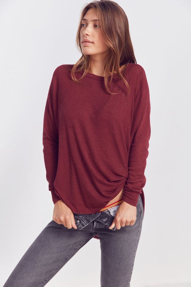 Out From Under Sofia Side Split Raglan Top #4