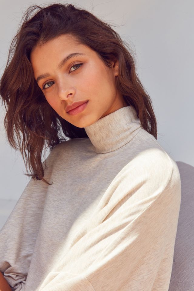 Out From Under Norma Slouchy Turtleneck Tunic Top #2