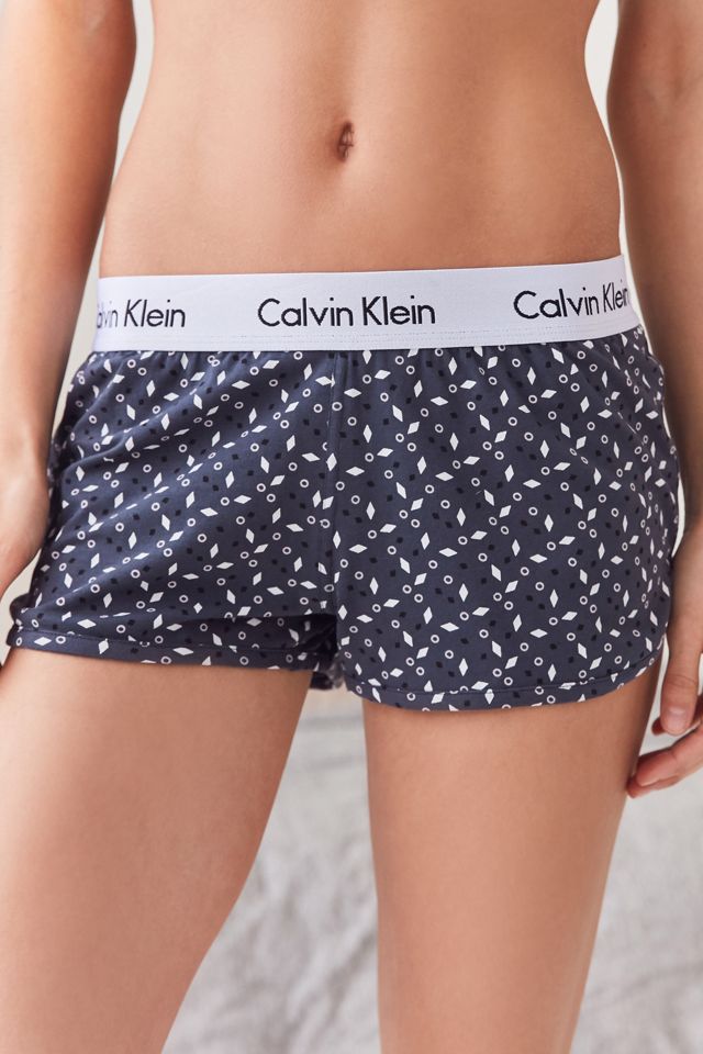 Calvin Klein Grey Printed Lounge Shorts #1