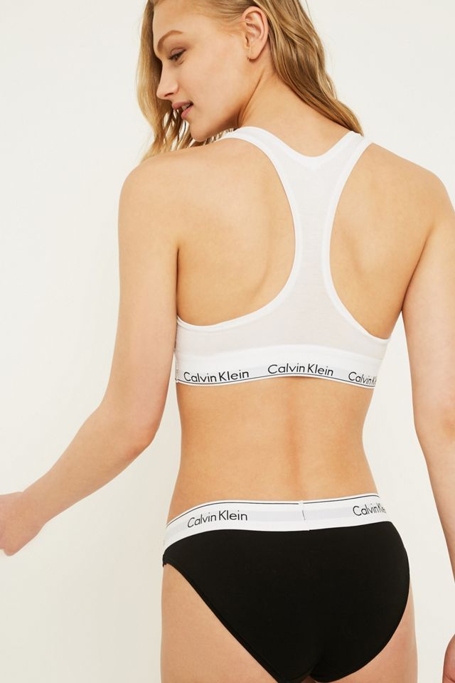 Calvin Klein Modern Cotton Racerback White Bralette #1