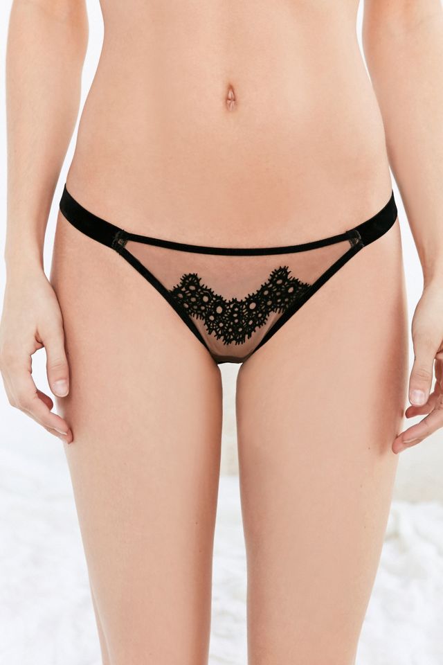 Bluebella Elody Strappy Black Bikini Knickers #4