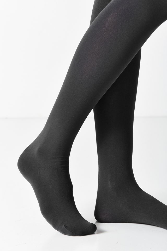 80 Denier Opaque Black Tights #4