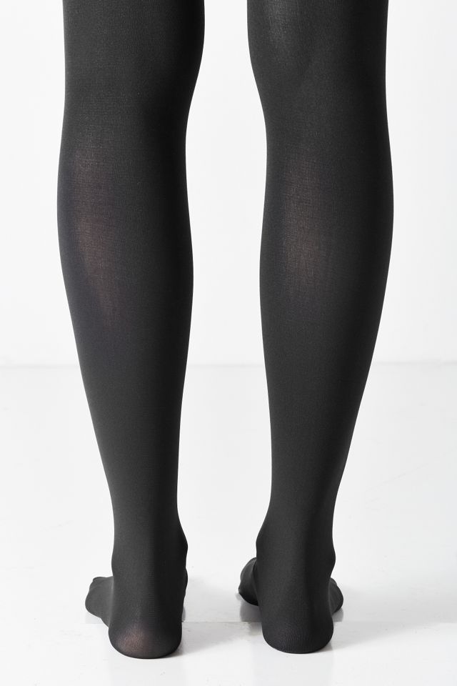 80 Denier Opaque Black Tights #5