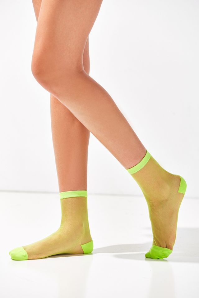 Out From Under - Chaussettes Monofilament jaunes #3