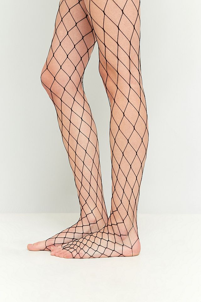 Wide Mesh Fishnet Tights