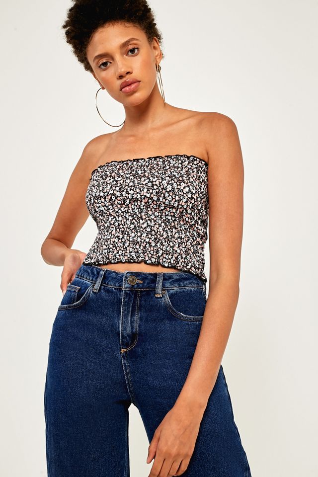 Pins & Needles Floral Smocked Tube Top #2
