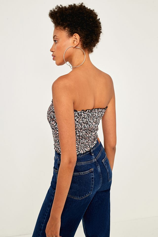Pins & Needles Floral Smocked Tube Top #3