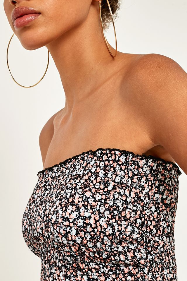 Pins & Needles Floral Smocked Tube Top #4