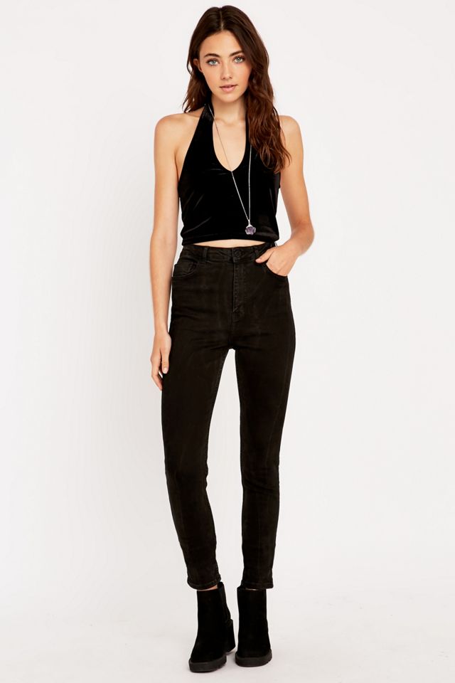 Pins & Needles Velvet Crop Top  #1