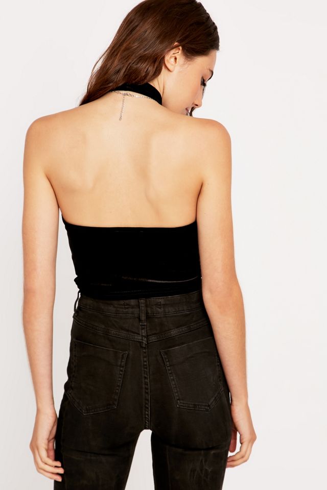 Pins & Needles Velvet Crop Top  #3