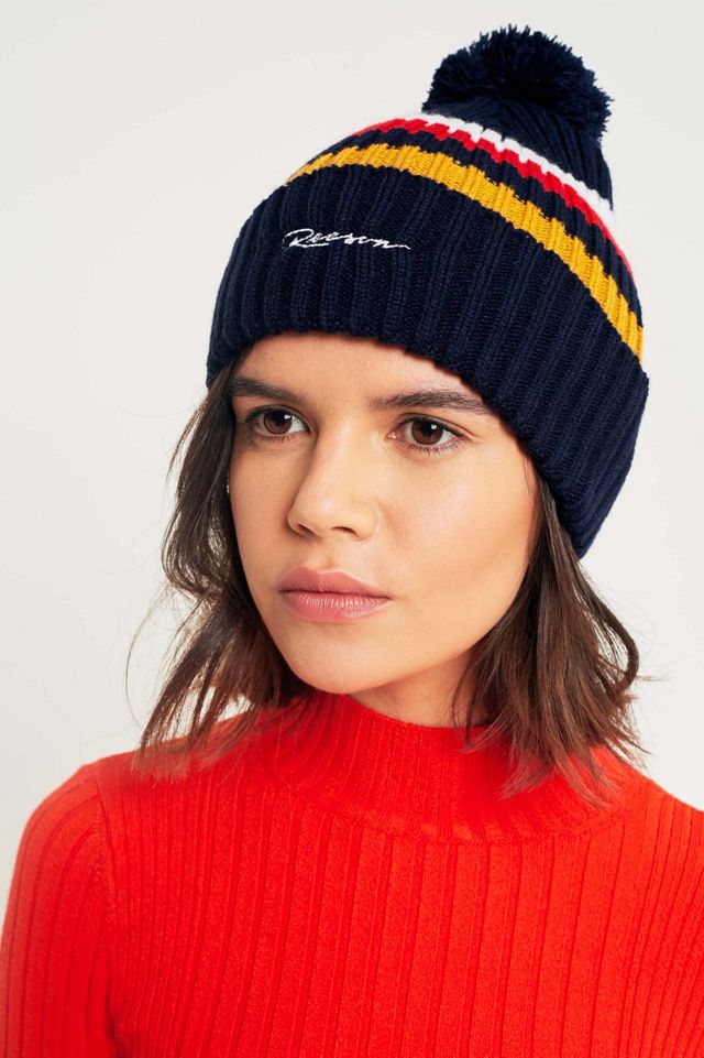 Reason Striped Ski Pom Pom Beanie #1