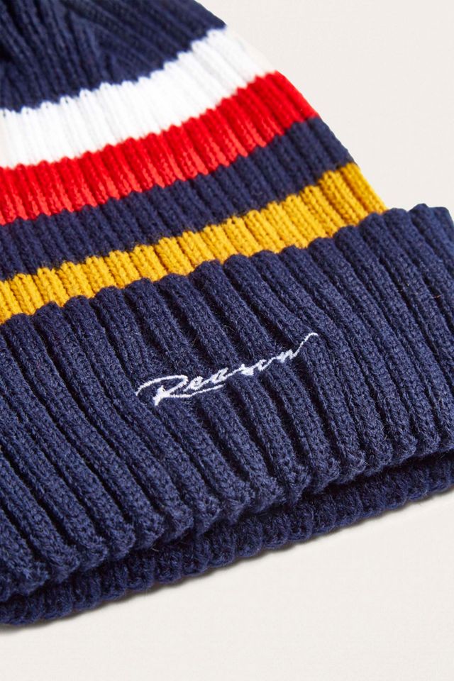 Reason Striped Ski Pom Pom Beanie #2