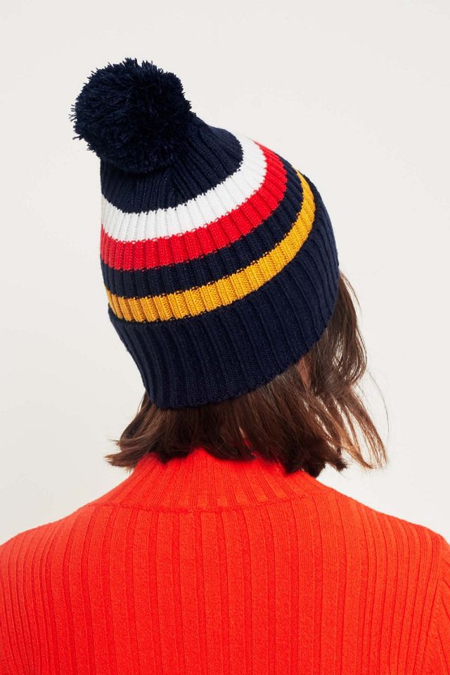 Reason Striped Ski Pom Pom Beanie #3
