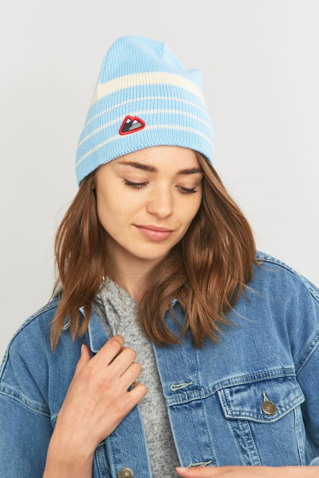Ski Mountain Badge Ribbed Beanie #2