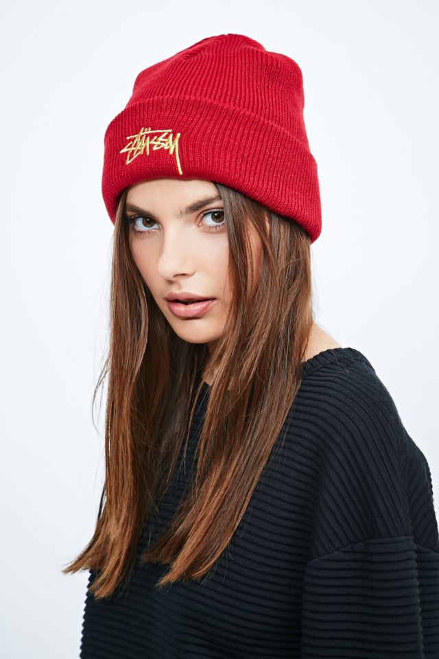 Cuff Beanie in Red | Outfitters UK