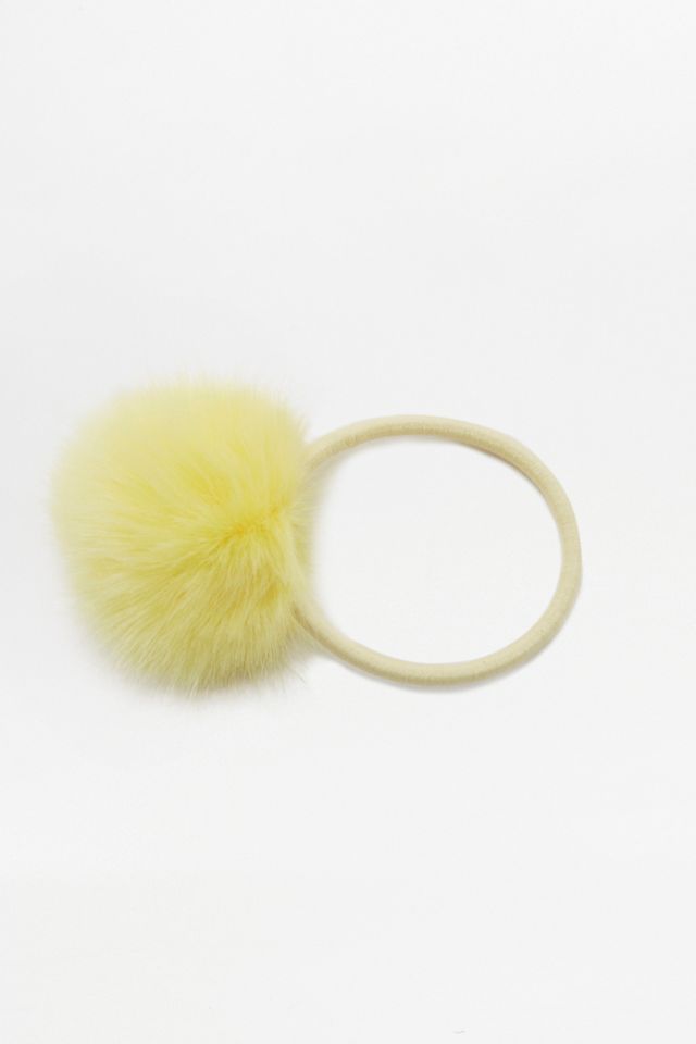 Fluffy Pom Pom Elastic Hair Band #1