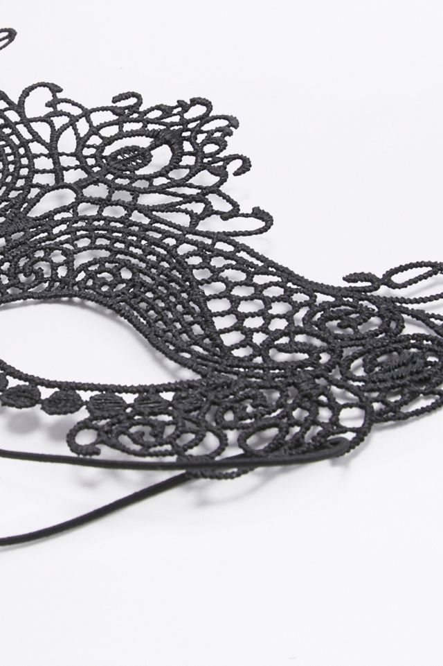 Masque à ornements en dentelle noir #2