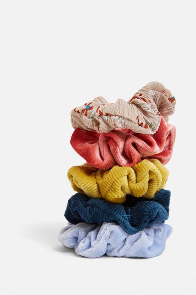 Velvet Hair Scrunchie Hair Band 5-Pack #1