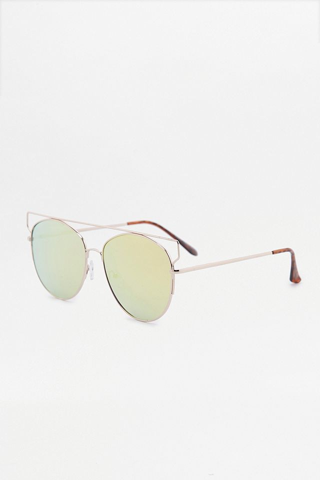 Metal Brow Bar Sunglasses | Urban Outfitters UK