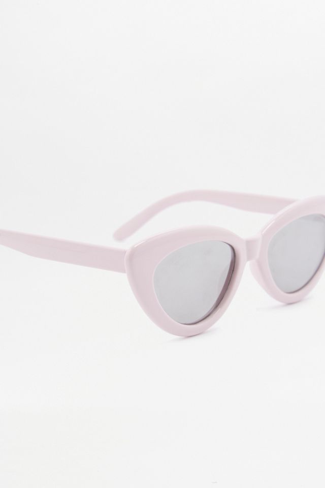 Katzenaugen-Sonnenbrille mit verspiegelten Gläsern #1