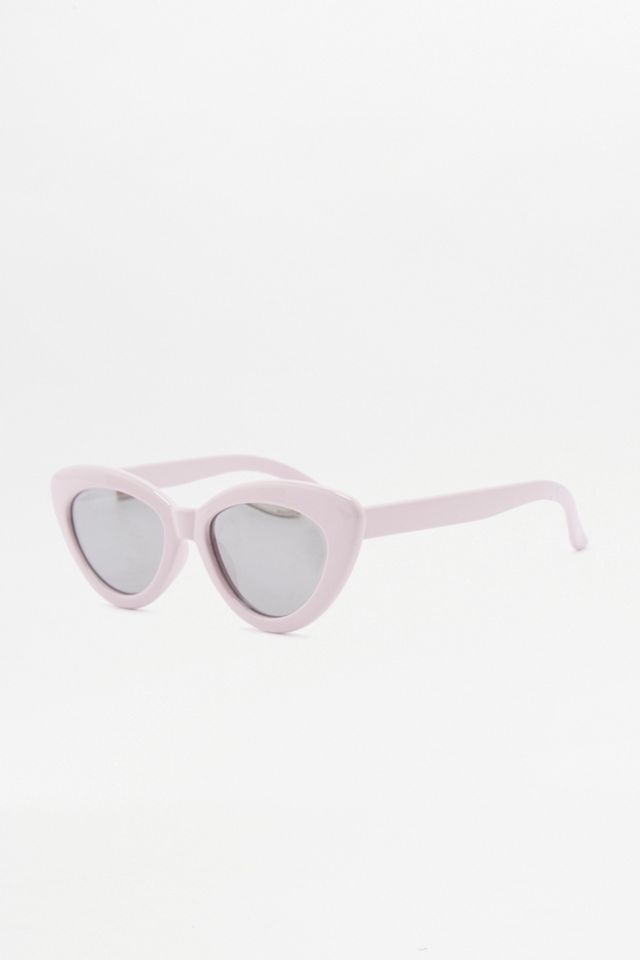 Katzenaugen-Sonnenbrille mit verspiegelten Gläsern #2