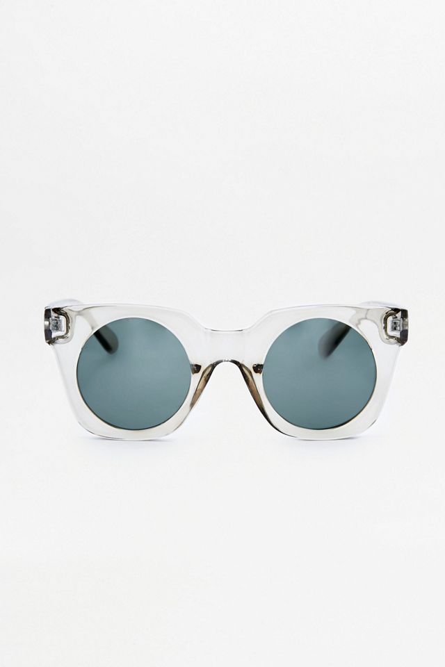 Modern Squared-Off Round Sunglasses #2