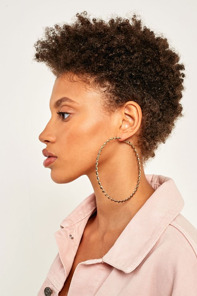 Oversized Twisted Hoop Earrings #1