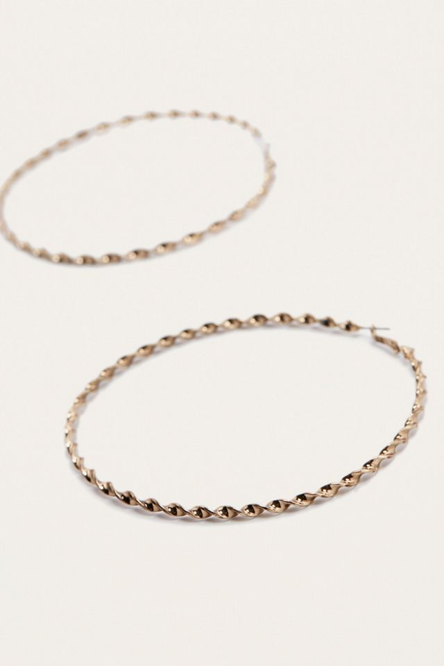 Oversized Twisted Hoop Earrings #2