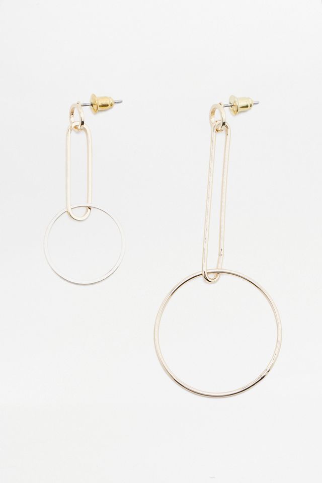 Asymmetrical Loop Hoop Earrings | Urban Outfitters UK