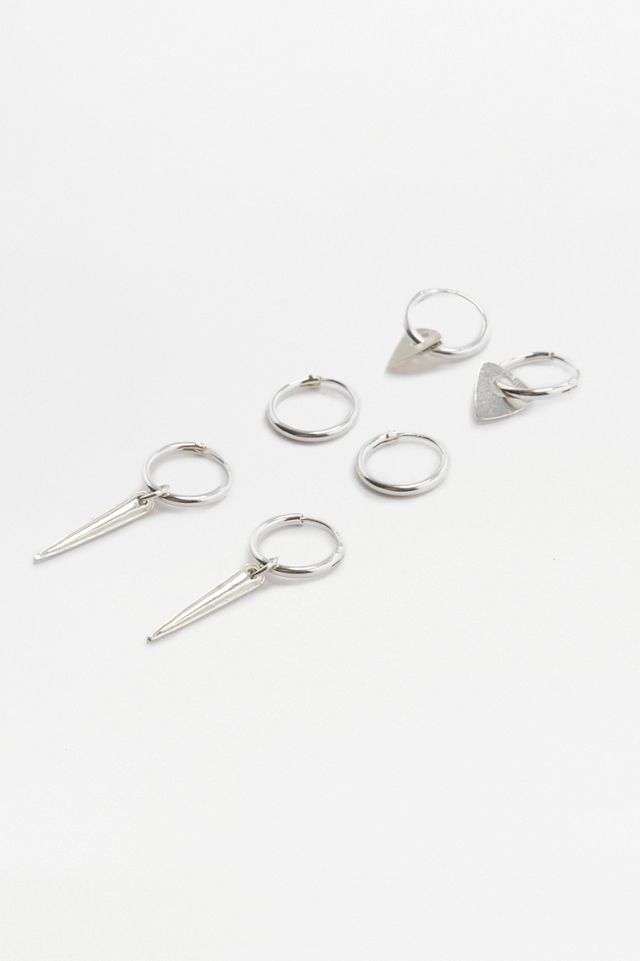 Sterling Silver Hoop Earrings 3-Pack #1